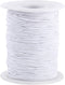 0.8 mm Elastic String Cord Stretchy Bracelet String Beading Thread for Jewelry Making and Bracelet Making, 109 Yards, White...