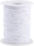 0.8 mm Elastic String Cord Stretchy Bracelet String Beading Thread for Jewelry Making and Bracelet Making, 109 Yards, White...