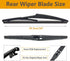 2 Pack Rear Wiper Blades for Toyota RAV4 2013-2018 / Toyota Highlander 2020-2022 / Jeep Compass 2018-2022 Back Windshield Wiper Replacement...