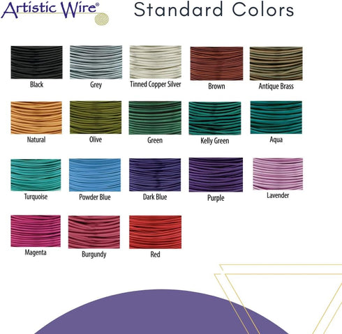 Artistic Wire, 20 Gauge Tarnish Resistant Tinned Copper Craft Jewelry Wrapping Wire, Silver Color, 15 yd...