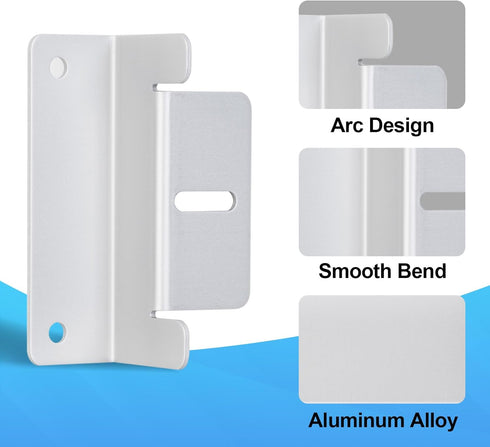 ECO-WORTHY 2 Pack Solar Panel Roof Mounting Aluminum Z Bracket Sets with Nuts and Bolts for RV, Boat, Roof and Other Off Gird Roof Installation(Z ...