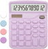 Purple Calculator, Basic Office Calculator, Desktop Calculator 12 Digit with Large LCD Display, Purple Office Supplies with Sensitive Button, Purp...