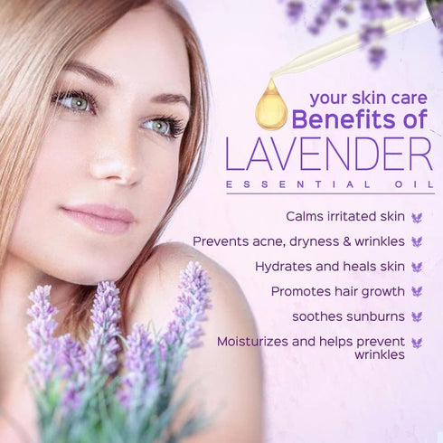 Natural Riches Pure Lavender Essential Oil with Premium Therapeutic Quality - for Diffuser, Aromatherapy, Sleep, Meditation, Candles & Massage 4 f...