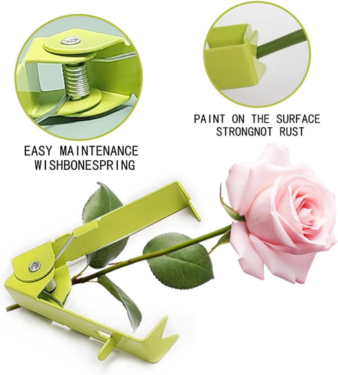 Portable Rose Thorn Remover, Thorn Stripper Tool, Leaf Stripping Tool, Stem and Leaf Remover Tool Metal Flower Stripper for Outdoor Gardening Flow...