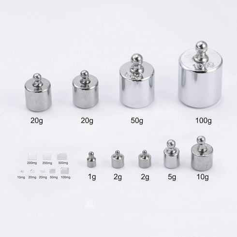10mg-100g Calibration Weight Set M1 Precision Stainless Steel for Digital Balance Scales with Blue Box, 17pcs...