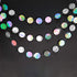 Cheerland Iridescent Party Decorations Holographic Circle Garlands Disco Theme Birthday Decoration Hanging Banner Graduation Decor Ball Streamer N...