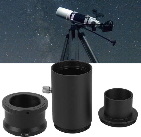 1.25 Inch Extension Tube Kit - 1.25 inch Diameter T Adapter Suitable for All Standard 1.25 inch Telescopes and Microscopes - For Sony E Mount Came...
