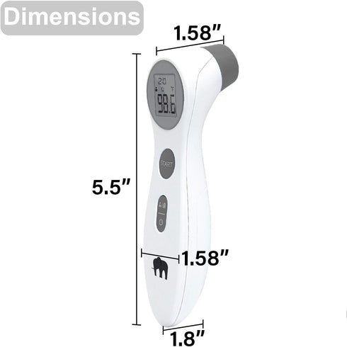 Forehead Thermometer, No Touch Home Use Digital for Adult & Kids, Sleek Infrared Temporal Fever Thermometer Fast and Accurate Reading with Backlig...