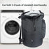 Washable Laundry Bag Backpack with Zipper Pocket, Heavy Duty Clothes Bag, 2 Strong Adjustable Shoulder Straps with Drawstring Closure for Travel, ...
