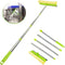 Window Squeegee for Window Cleaning, 58'' Squeegee Window Cleaner Tool 2 in 1 Car Window Cleaning Tool with Extension Pole Telescopic Window Washi...