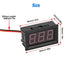 5 Pack DC 5~120V Digital Mini Voltmeter Voltage Display, SUNJOYCO 0.56" LED Display Panel Voltage Tester Meter, Car Motorcycle Battery Monitor Vol...