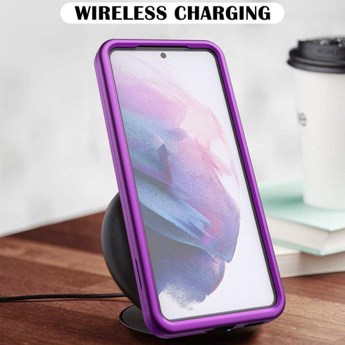 WeLoveCase for Samsung Galaxy S21 5G Case, Cover 3 in 1 Full Body Heavy Duty Protection Hybrid Shockproof TPU Bumper Three Layer Protective Case f...