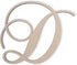 Jess and Jessica Cursive Wooden Letter D, for Front Door, for Above Crib, for Nursery...
