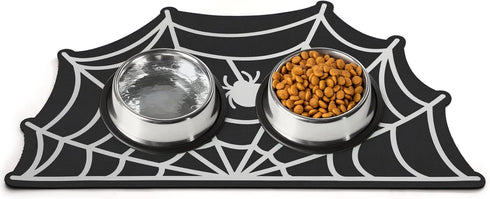 Pet Mats for Food and Water Dog Cat Food Mats Pet Feeding Mat Anti-Slip No Stains Quick Dry Floors Waterproof Placemat for Pet Food Water Bowl Mat...