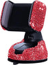 SUNCARACCL Bling Car Phone Holder, 360°Adjustable Crystal Auto Phone Mount Universal Rhinestone Car Stand Phone Holder Car Accessories for Windshi...