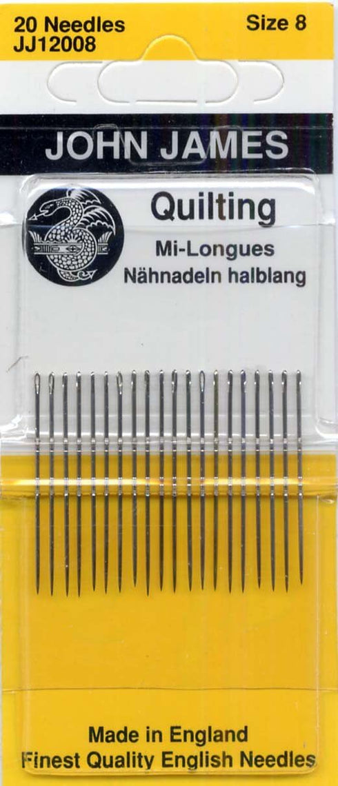 Colonial Needle Quilting/Betweens Hand Needles-Size 8 20/Pkg...