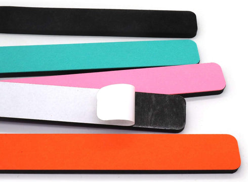 Felt Bulletin Board Bar Strip 0.5 Inch Thick Self-Adhesive Pin Board Bar 13 Inch in Length with 14 Pushpins, 5 Colors Bars...