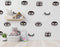 44pcs Eye Pattern Sticker for Girl's Bedroom Eyelash Decals Modern Wall Sicker Baby Girl Removable Wall Decor SK018 (Black)...