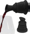 Wine Stopper and Pourer –Black Silicone Two in One Accessory to Serve and Save Wine More Easily by Simply Charmed...