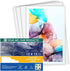 NARA Alcohol Ink Paper | White | 12 inches x 12 inches (12”x12”) | 275 microns/200 GSM | Medium Paper | 10 Sheets | Paper for Alcohol Ink Art Pain...