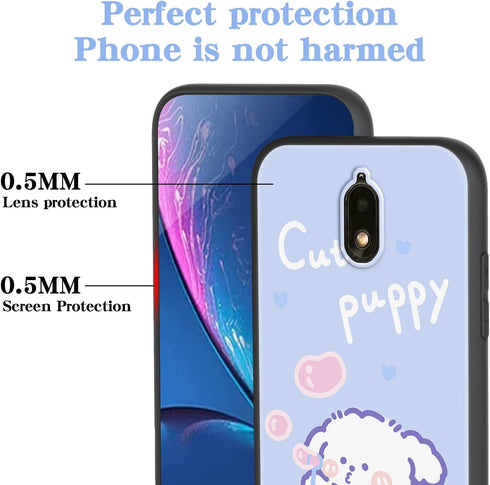 for Hot Pepper Serrano 3 Phone Case, for Hot Pepper Serrano 3 (A95B/A95C/A95J) Cover Fun Cute Dog Design Cartoon Animal Style with Lanyard Slim So...