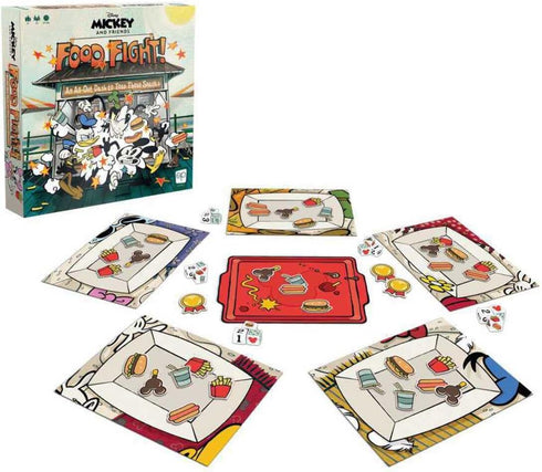 Disney Mickey and Friends Food Fight | Quick-Rolling Family Dice Game Featuring Mickey Mouse, Donald Duck, Minnie Mouse, Goofy, and Daisy Duck | G...