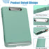 Hongri Plastic Clipboard with Storage, Folder Nursing Clipboard Side Opening, Heavy Duty Clips, Slim Clipboard Storage Box, Light Weight, Smooth W...