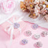 GORGECRAFT 8Pcs Crystal Snowflake Buttons Light Purple&Light Pink Rhinestone Buttons 1-Hole Brass Shank Buttons Embellishments Sew On Clothing But...