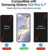 amFilm3+3 Pack Auto-Alignment Magnetic OneTouch for Samsung Galaxy S24 Plus 6.7” Tempered Glass Screen Protector +3 Camera Lens Protector, 30 Seco...