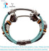 Personalized Bands for Woman,Sport Stainless Steel Band Compatible with Latest Apple Watch Series 1/2/3/4/5 38mm 40mm,Turquoise Color Ropes,Glass ...
