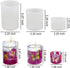 RESINWORLD 3 Size Tealight Candle Holder Mold for Epoxy Resin, Silicone Pillar Cylinder Candle Holder, Shiny Pillar Tea Light Holders for Resin Ca...