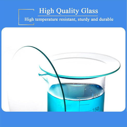 Watch Glass Beaker Cover Set 10PCS 70mm High Temperature Resistant Cover Lids for Scientific Laboratory Watch Glass Equipment(10pcs)...