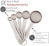 Stainless Steel Measuring Spoons - 5 Piece Heavy Duty Measuring Spoon Set for Dry Food, Spices or Liquids...
