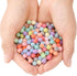 200PCs 10MM Matte Mix Colors Acrylic Round Beads, Round Acrylic Balls Gumball Beads, Bubblegum Beads Chunky Beads, Plastic Resin Beads for Necklac...