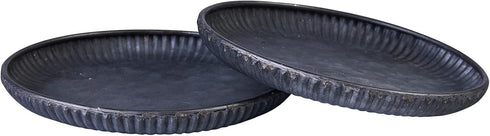 Metal Iron Coasters Galvanized Serving Tray Perfect Durable Coaster for Tabletop Protection, Suitable for All Drinks & Table Types Dam5.8''...