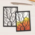 2 Frame Leaves Dies for Card Making, Butterfly Flower Background Cutting Die for Scrapbooking on Clearance Paper Crafting Decor DIY Album...