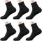 October Elf Men's Crew Ankle Thin Cotton Dress Socks - Short Athletic Socks...