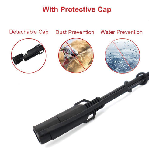 iMESTOU 2FT SAE to O Ring Terminal Harness 2 Pin Quick Disconnect Plug, Eyelet Terminal Harness Extension Charge Cord Quick Disconnect SAE Connect...