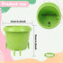 2-Pack Smiling Cute Plant-Pots - Plastic Funny Face Flower Pots with Drainage, Unique Cute Planters for Indoor Plants, Gifts for Plant Lovers...