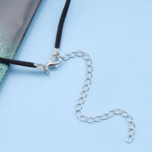 Boho Butterfly Pendant Necklace Black Velvet Rope Choker Silver Butterfly Necklace Choker Vintage Suede Velvet Collar Necklace Butterfly Clavicle ...