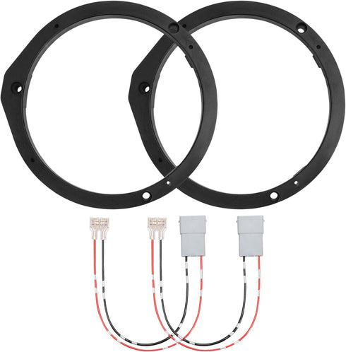 6.5'' Front Door Speaker Spacer Compatible with Honda Accord Civic CRV CRZ Insigh Odyssey Fit 6-6.75 inch Install Base Speaker Spacer Covers with ...