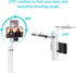 Ambertronix 40” Selfie Stick Tripod Quadrapod, Onboard Light, Wireless Bluetooth Remote, Extendable, Stainless Steel, 3 Light Modes, 9 Brightness ...