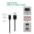 USB-C Charger Charging Cable Cord Compatible for Nebo Omni 2K 3K 2000, Slyde King 2K 500, 12K, Luxtreme, ThruNite T2 TT20 TC20 V2 Catapult V6, Oli...