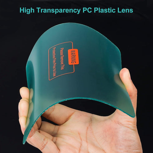10-PACK Welding Protective Lens Large Viewing Screen Outer Replacement Lens 5.43 x 4.8 inch (138 x 122mm) Transparent Cover...
