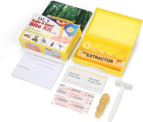 Snake Bite Kit, Bee Sting Kit, Emergency First Aid Supplies, Venom Extractor Suction Pump, Bite and Sting First Aid for Hiking, Backpacking and Ca...