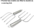 KAYCROWN Stainless Steel Turkey & Roast Lifters, Set of 2 - Turkey and Poultry Lifters Roaster Poultry Forks Great for Thanksgiving, Transfer Turk...