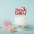 Red Glitter Happy 21st Birthday Cake Topper - 21Sign Cake Topper - Cheers to 21 Years Party Supplies - 21st Birthday Party Decorations...