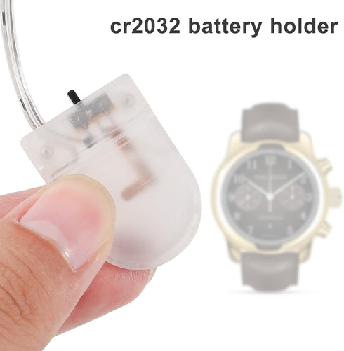 5pcs Button Battery Holder Coin Cell Battery Holder with Switch CR2032 1 X 3V Battery Holder Battery Storage Boxes Cover with Wires On ON-Off Swit...