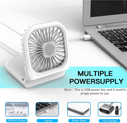 AICase Handheld Portable Mini Fan Small Battery Operated Fan 6 in 1 Personal Fan 3000 mAh USB Rechargeable,3 Speed Adjustable,Neck lanyard for Off...