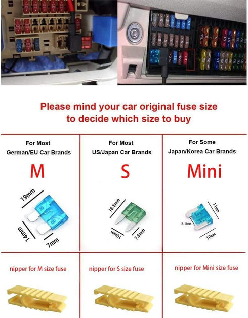 Car Cigarette Lighter with Fuse,Jtron 1set 1m Car Cigarette Lighter Adapter Add-a-Circuit TAP Adapter Lead 1.0mm (18WAG) Cable with 12V Fuse Holde...